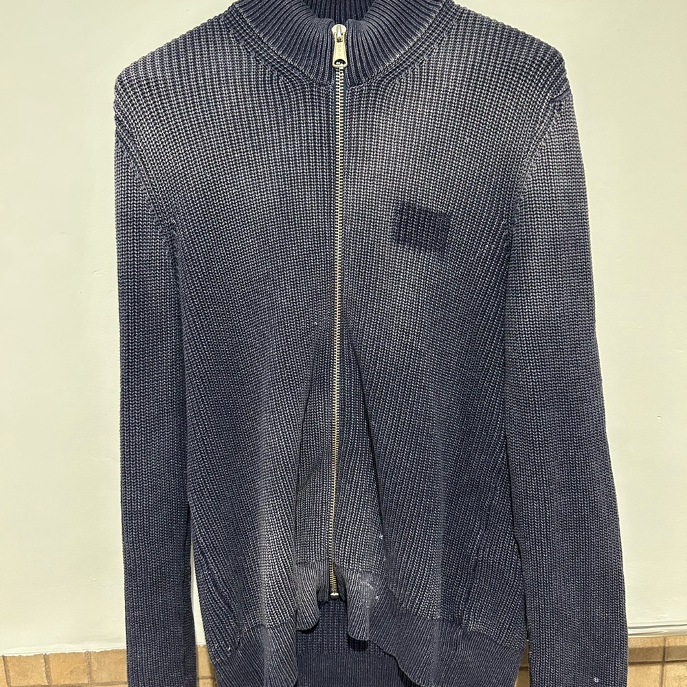 Men's Diesel Navy Blue Full-Zip Sweater